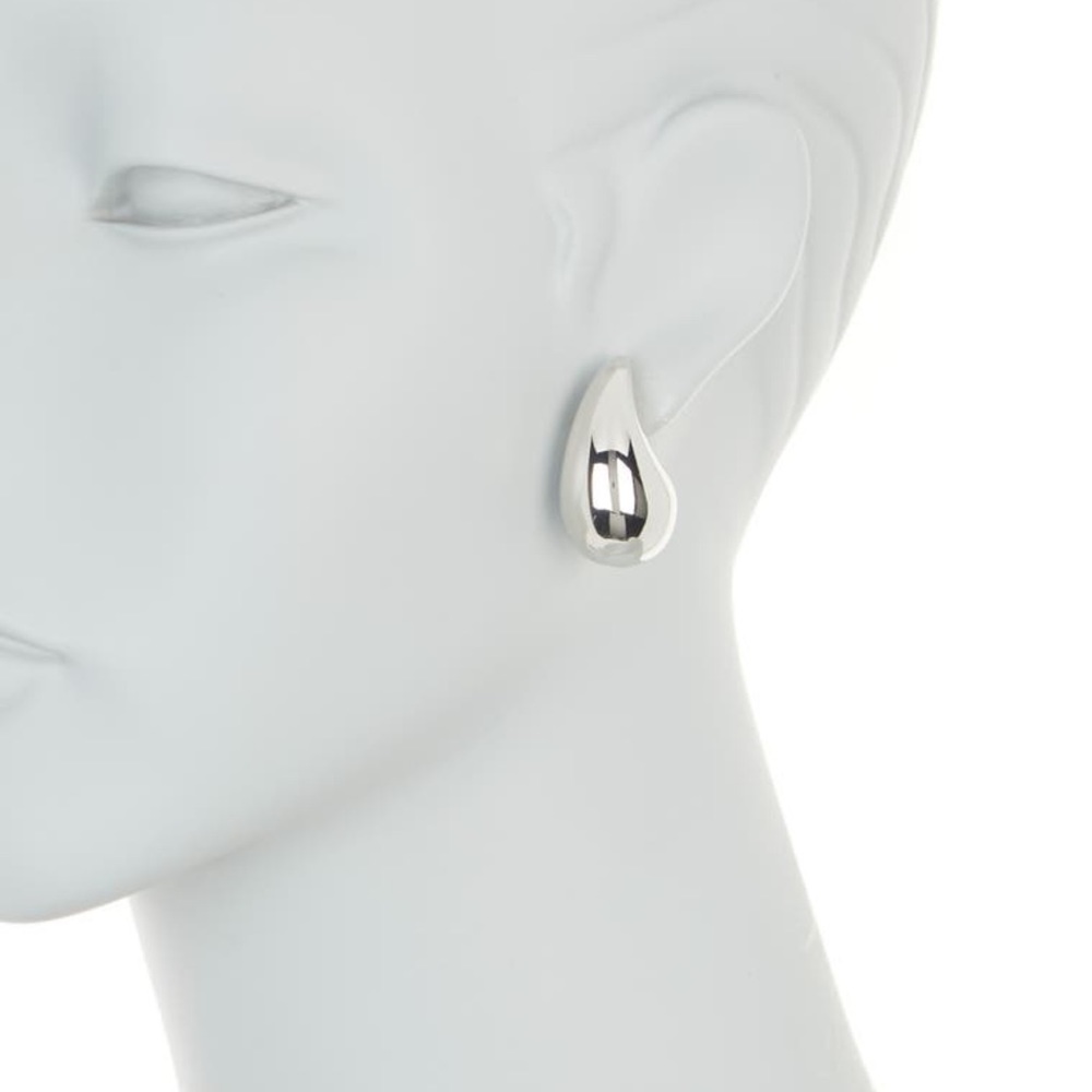 SOLD 2 Pairs Gold & Silver Medium Tear Drop Sterling Forever Earrings